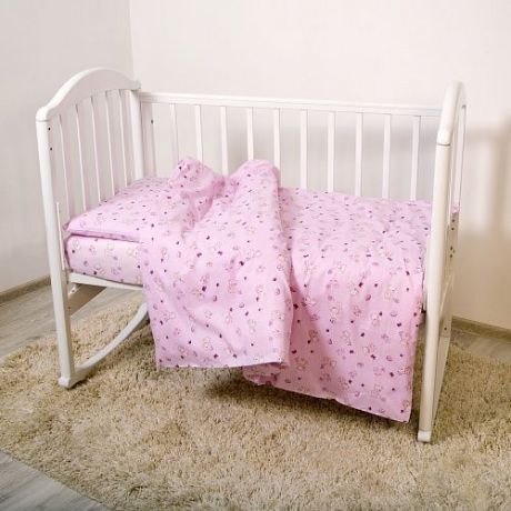 Комплект постельного белья Споки Ноки «Мишки», C011/17RO, розовый, 40 х 60 см