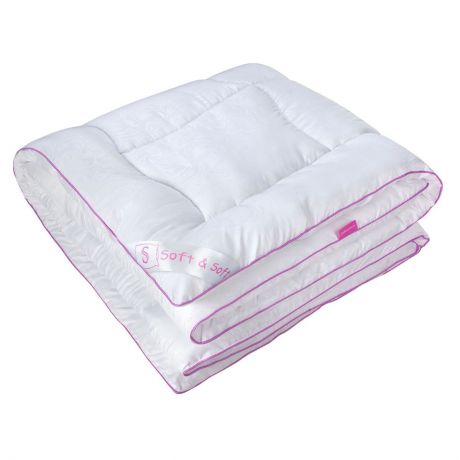 Одеяло Традиция Soft&Soft "Лебяжий пух", 2159, белый, микрофибра, 1,5 сп