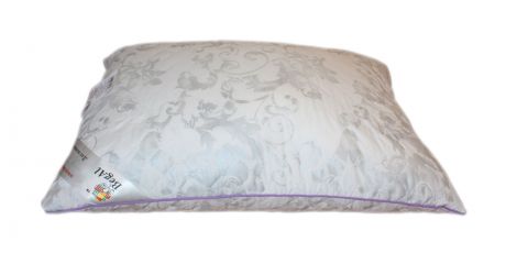 Подушка стеганная BegAl , УЮТ50СР, 50 х 70 см. белый, серебристый