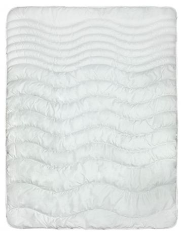 Одеяло Мягкий Сон ОЛ-0601у стеганое Лебяжий пух, белый, 205х140 см