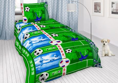 Детский комплект постельного белья ТК Традиция ДайПоспать, для сна и отдыха, 3825/Оле-Оле, зеленый