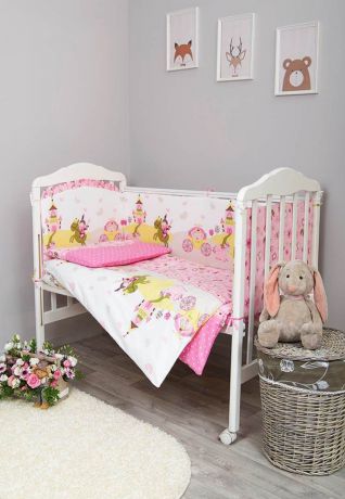Комплект белья для новорожденных Сонный гномик Золушка, 607_2, розовый