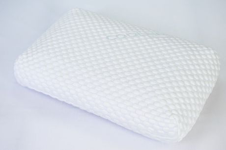 Ортопедическая подушка Evossa Tiro, с эффектом памяти формы и чехлом с мягким охлаждением, размер M, белый, голубой