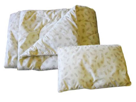 Комплект одеяло и подушки ПАПИТТО П-01-02, слоновая кость