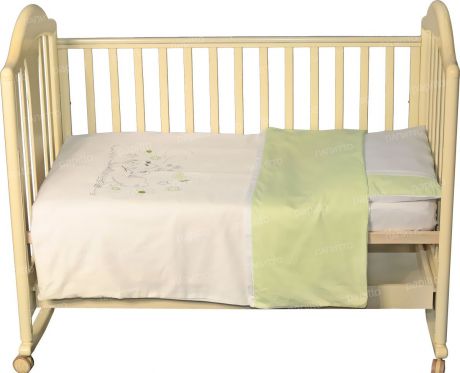 Комплект белья для новорожденных Комплект постельного белья, зеленый