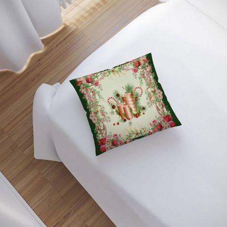 Новогодняя подушка JoyArty "Новогодний подарок", pl_zima_016, 40x40 см