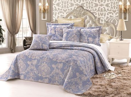 Комплект для спальни Tango "Madeira": покрывало 160 х 240 см, наволочка 50 х 50 см, цвет: бежевый, голубой
