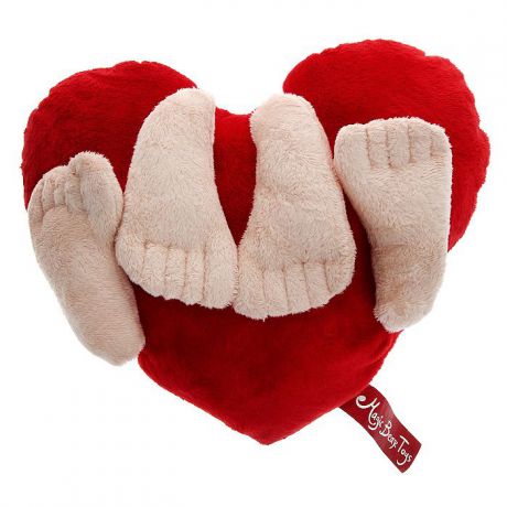 Игрушка-подушка Magic Bear Toys "Сердце", 35 см х 28 см