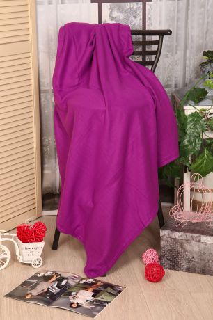 Плед "Текстильная лавка" П_Ф_гл_150/180_3, фиолетовый