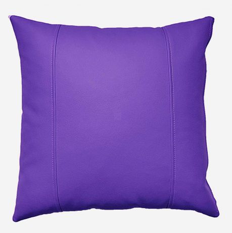 Подушка декоративная DECORBAZAR из экокожи, фиолетовый