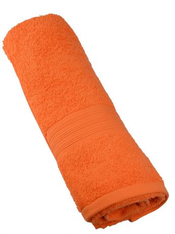 Полотенце махровое SEL, цвет: оранжевый, 50х90 см