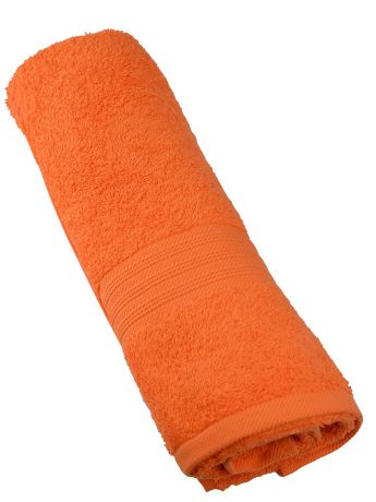 Полотенце махровое SEL, цвет: оранжевый, 70х140 см