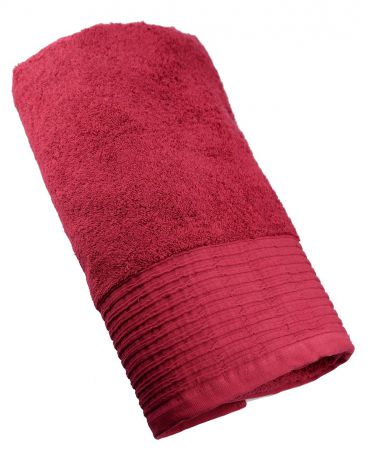 Полотенце махровое SEL, цвет: красный, 100х150 см
