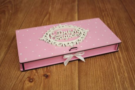 Подарочная упаковка Мастер Дизайн Сув554020503, розовый, белый