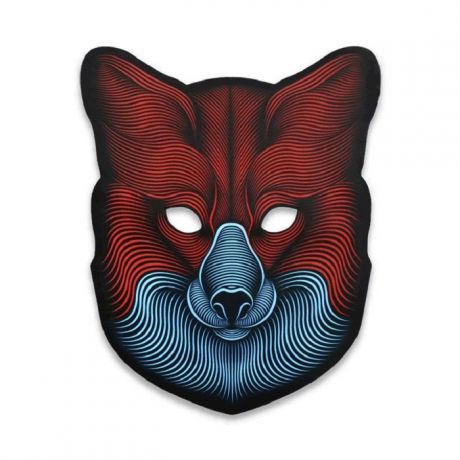 Карнавальный набор GeekMask Cветовая маска с датчиком звука GeekMask "Fox" (GM-FOX), GM-FOX оранжевый