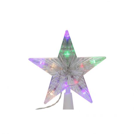 Звезда светодиодная, 220В, высота - 22,5 см, длина шнура 3м, мульти цвет.