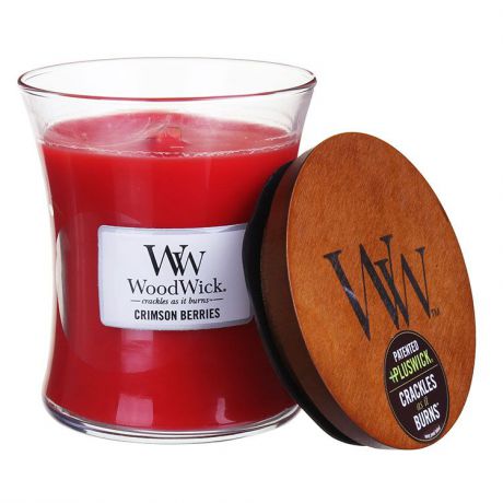 Ароматическая свеча Woodwick "Багровые ягоды", средняя