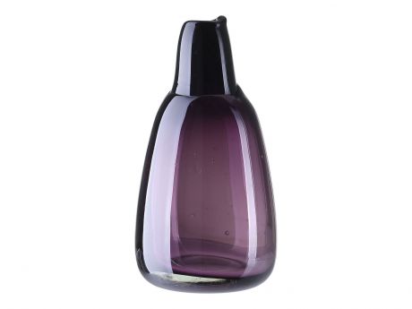 Ваза A Simple Mess Violet стеклянная, цвет: фиолетовый, высота 21 см. SM963591