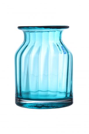 Ваза IsmatDecor Стеклянная ваза, ST-4 голубой, голубой