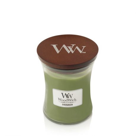 Свеча ароматизированная Woodwick Ароматическая свеча "Evergreen", средняя, 92142