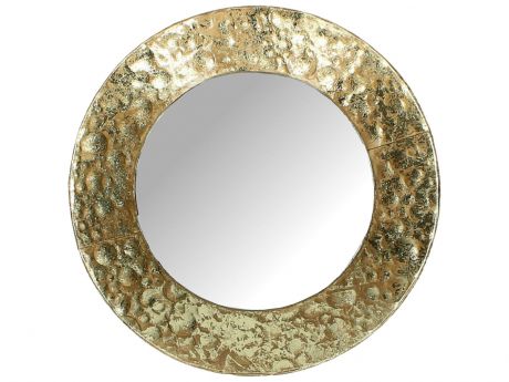 Декоративная тарелка RICH LINE Home Decor Зеркальное солнце, WER-3680, бронза