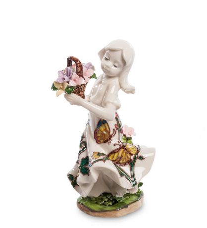 Фигурка декоративная Pavone Девушка с цветами JP-12/18, 106148