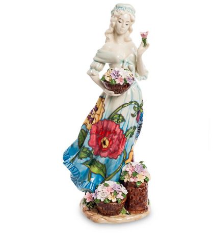 Фигурка декоративная Pavone Девушка с цветами JP-12/20, 106150