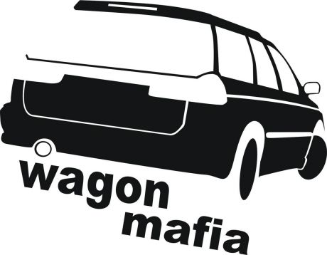 Наклейка ОранжевыйСлоник виниловая "Вагон3" для авто или интерьера, Винил