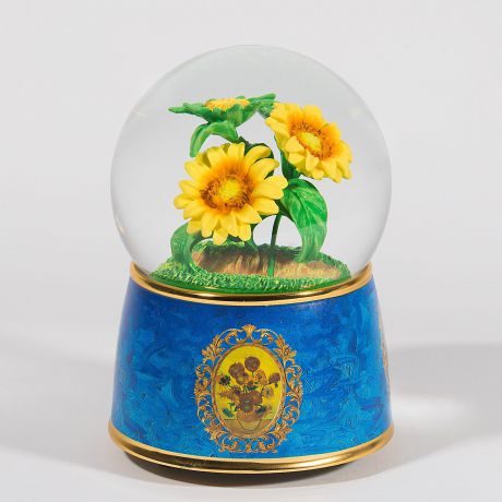 Фигурка декоративная Glassglobe Стеклянный шар с блестками 