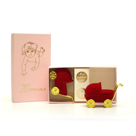 Подарочный набор детский Dream Service Коробочка для первого: локана и зубика, 1148 розовый