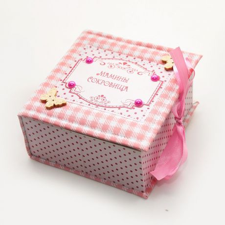 Подарочный набор детский Dream Service Коробочка для первого: локана и зубика, 5620 розовый