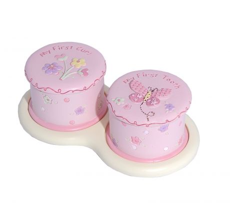 Подарочный набор детский Dream Service Коробочка для первого: локона и зубика, 2832 розовый