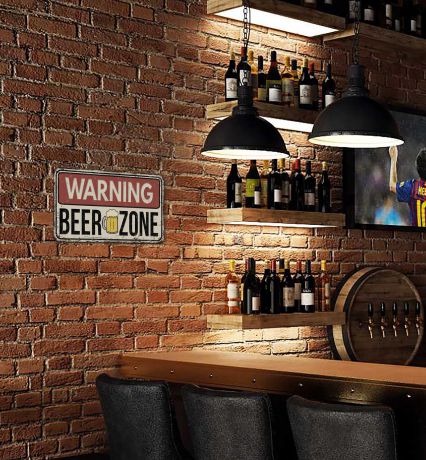 Картина Экорамка Beer zone, Металл