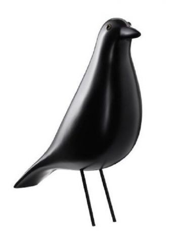 Статуэтка Terra Design Terra House Bird "Eames style" black, черный