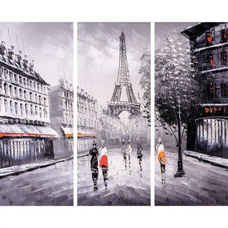 Картина модульная Экорамка "Париж. Улица", ME-109-113, на мдф, 60 x 50 см