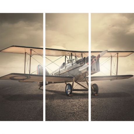 Картина модульная Экорамка "Самолет", ME-109-159, на мдф, 60 x 50 см