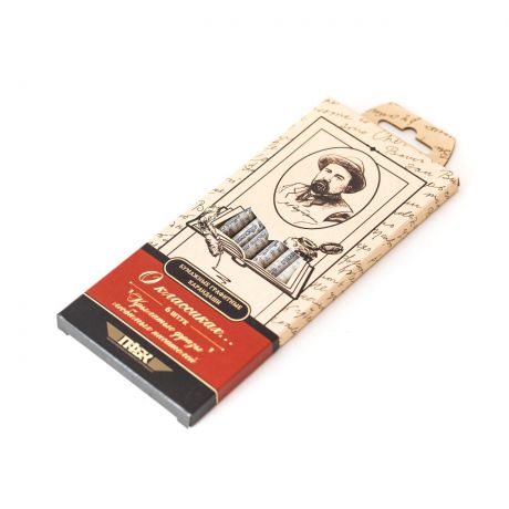 Сувенирный набор Эйфорд Бумажные карандаши "О классиках… "Куприн", BKH-06-04, бежевый, красный, черный