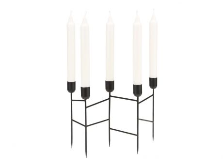 Подсвечник на 5 свечей A Simple Mess Spids SM963616, цвет: черный.