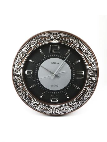 Настенные часы Konstant KS-31, коричневый, серебристый