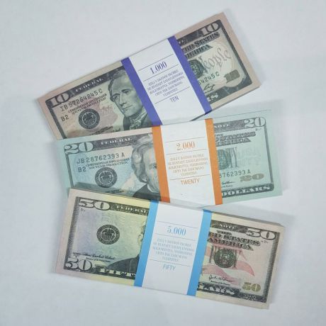 Сувенирные деньги Филькина грамота "Доллары", 326-AD0000154, серый