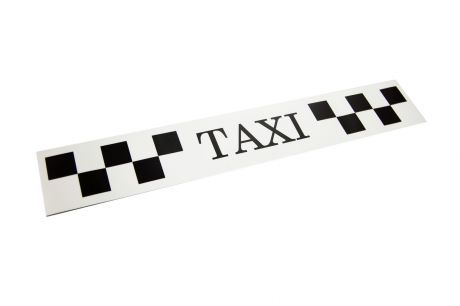 Магнит Простые Предметы такси дляпритяжения клиентов, 600х100, белый