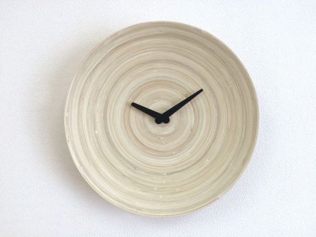 Настенные часы Terra Design Часы настенные Terra Wooden, black, бежевый