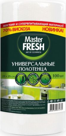 Салфетка Master FRESH универсальные для уборки, СОТЫ, 70% вискоза, 100 штук