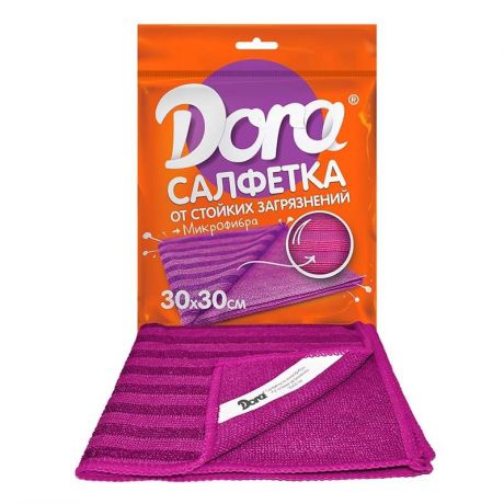 Салфетка Dora От стойких загрязнений , темно-розовый