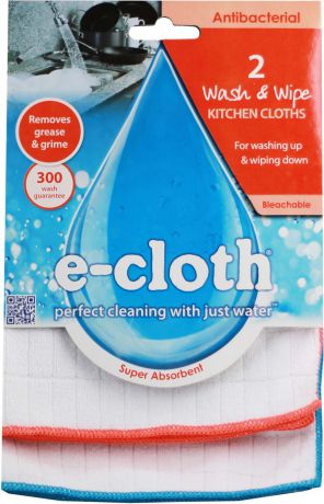 Салфетки для уборки E-cloth, антибактериальные, 32 х 32 х см, 2 шт