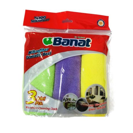 Салфетка Banat Уборка, зеленый, фиолетовый, желтый