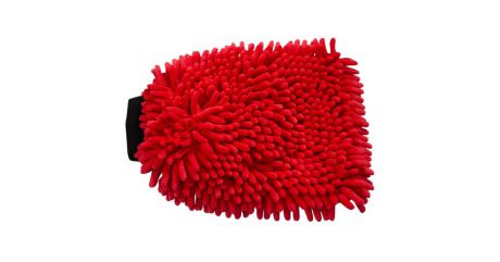 Салфетка MARKETHOT Тряпка - рукавица из микрофибры, красный