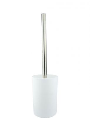 Ершик для унитаза PROFFI Ершик с ручкой для мытья унитазов в комплекте с чашей, цвет белый, материал - полипропилен, PH6467, белый