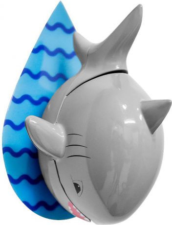 Держатель для зубной щетки Balvi "Shark", цвет: серый