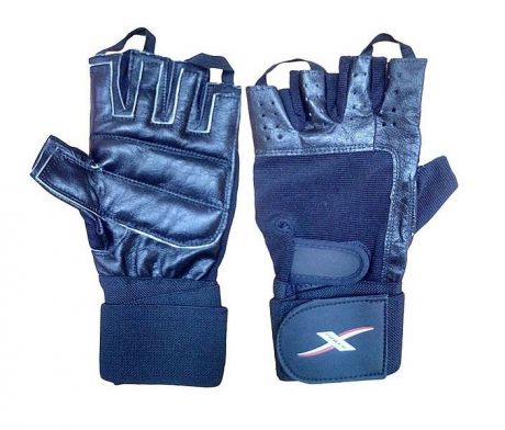 Перчатки для тяжелой атлетики X-Power 1652, синий, размер L